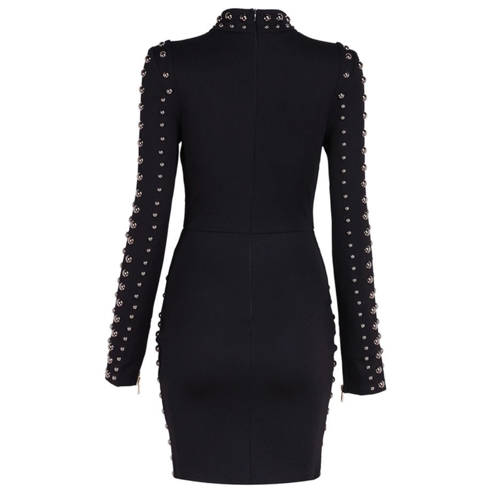 🛍 The LONIMI Stunning Studded Stretch Dress - Picture 4 of 8